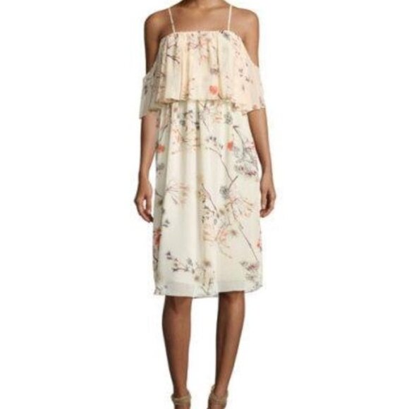 Bishop + Young dress women size XS cold shoulder adjustable straps stem design - Picture 1 of 9